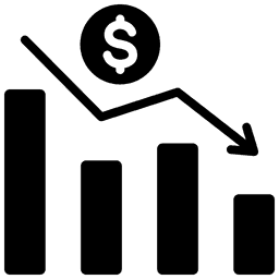 Lower shipping costs icon