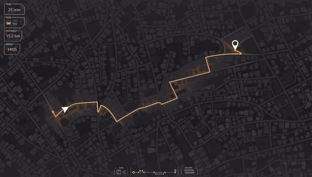 Map showing distance as a factor in car shipping cost