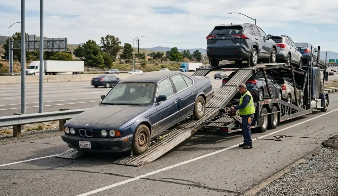 Non-Running Vehicle Transport: How to Ship an Inoperable Car