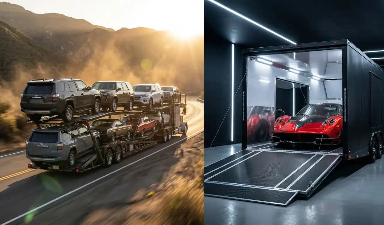 The Grand Automotive Voyage: Open vs. Enclosed Transport